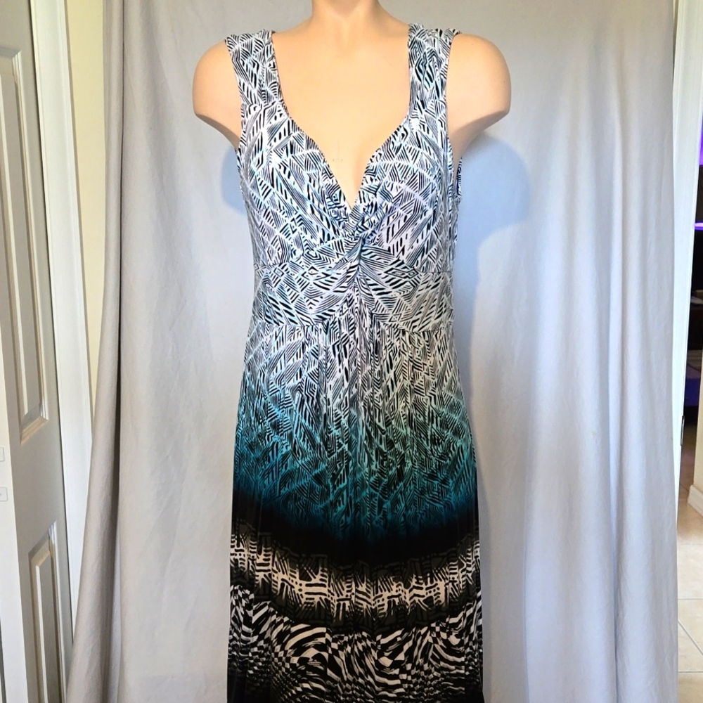 Style & Co Aztec ombre print lightweight dress